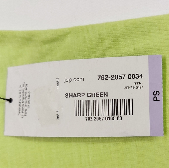 🐱 A.N.A. Ana T-shirt Green Petite NWT - Picture 3 of 6